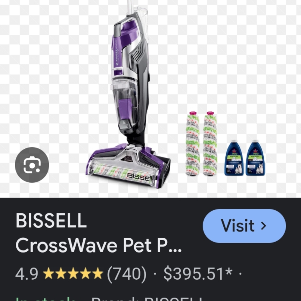 Bissell CrossWave Pet Pro in Purple and Black